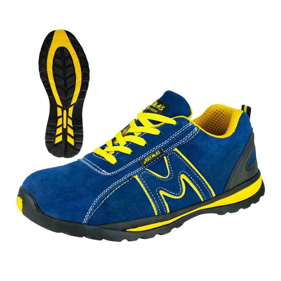 Sicherheitshalbschuhe ohne Stahlkappe SB FO SRC ARTMAS BSport 30 blau/gelb (Gr.40-47)