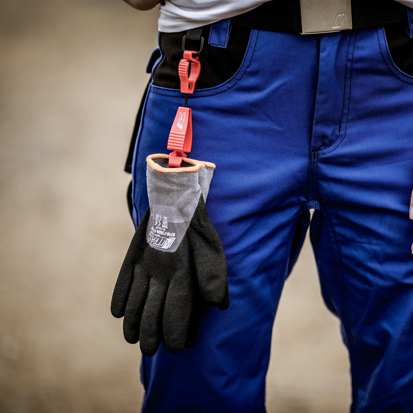 Handschuhklammer NITRAS-Clip rot