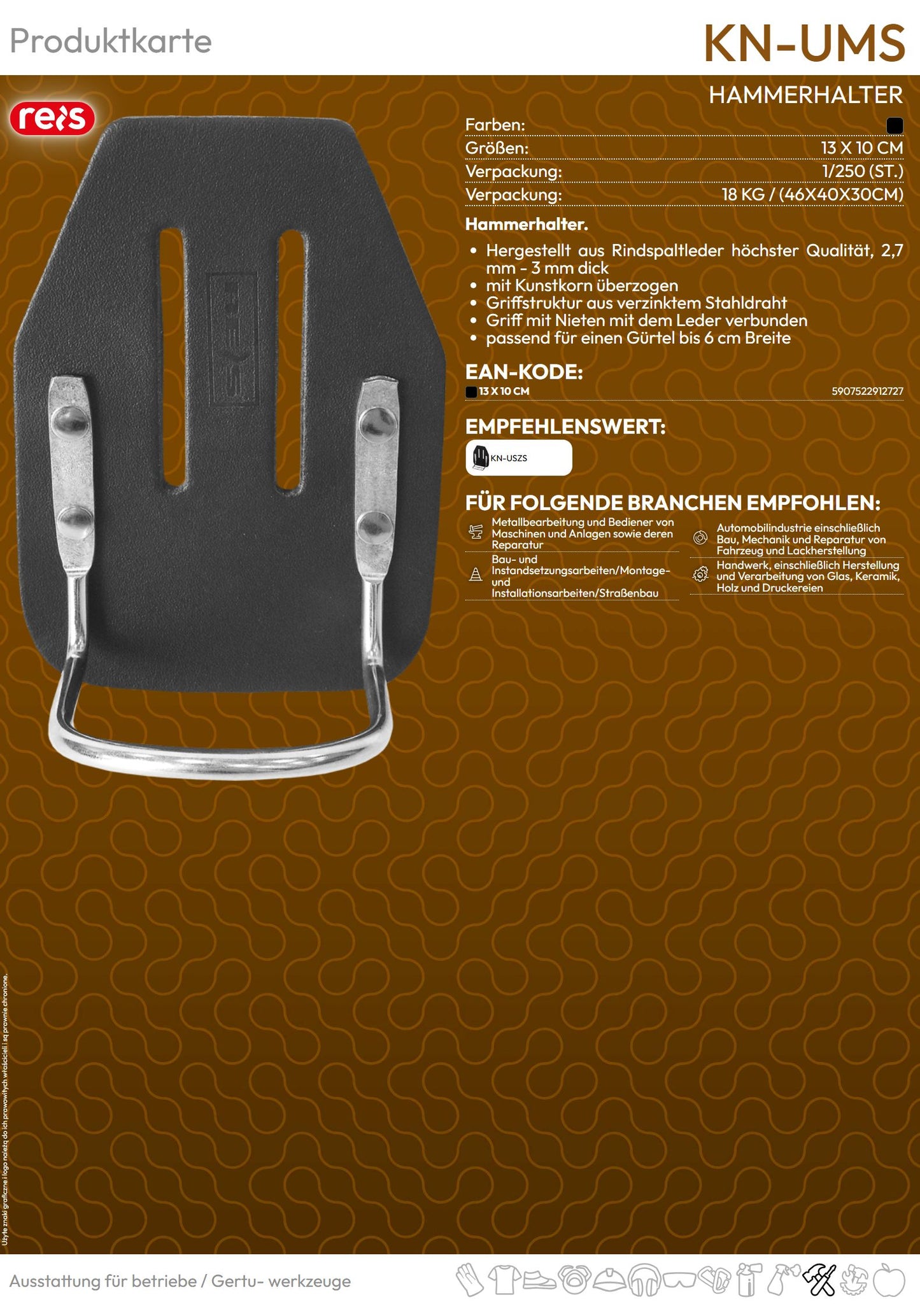 Hammerhalter schwarz