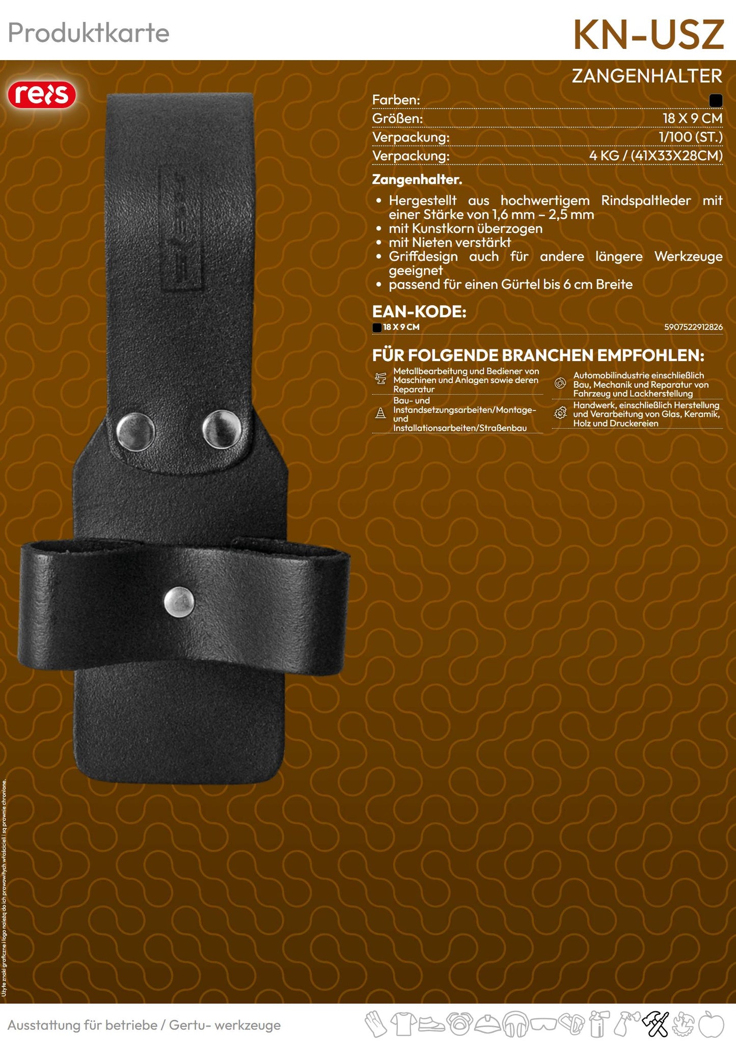 Zangenhalter schwarz