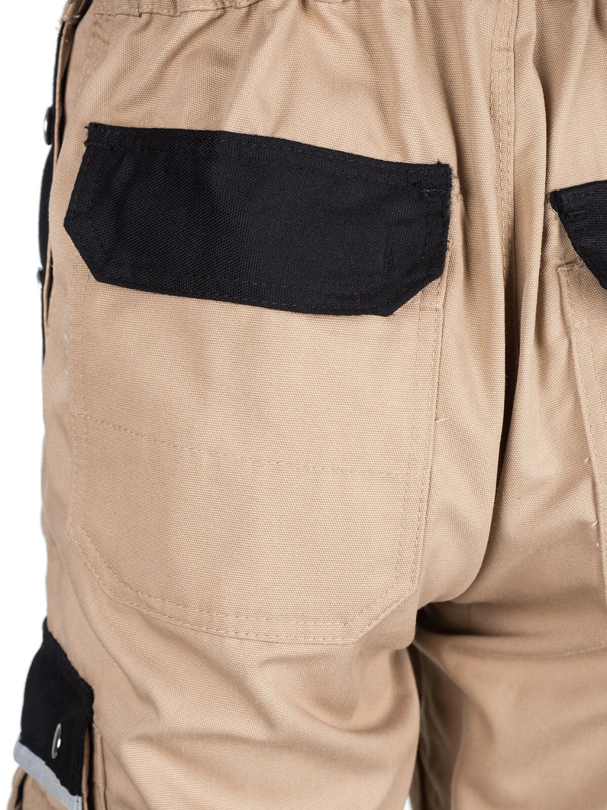 TMG Herren Latzhose 320g/m² khaki (Gr.46-60)