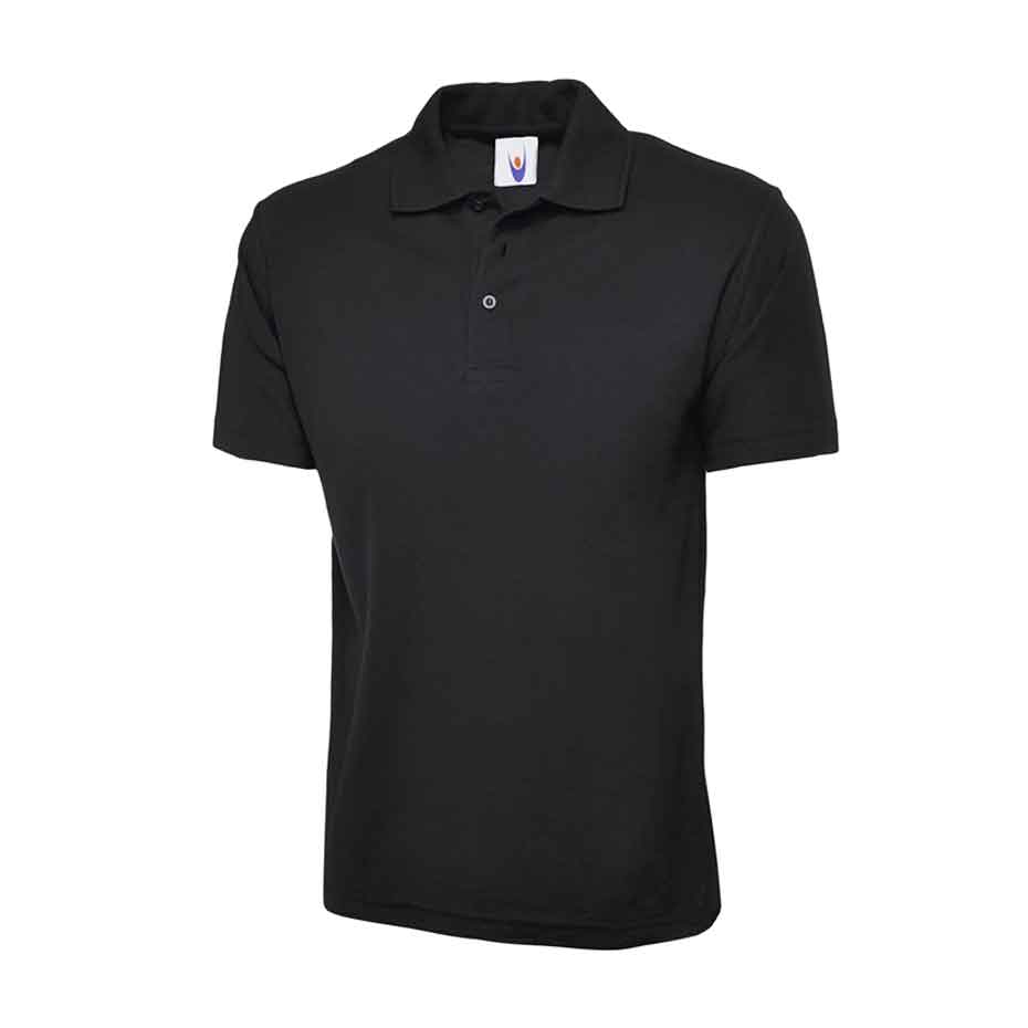 Herren Poloshirt Classic UC101 Uneek 220g/m² schwarz (Gr.XS-6XL)