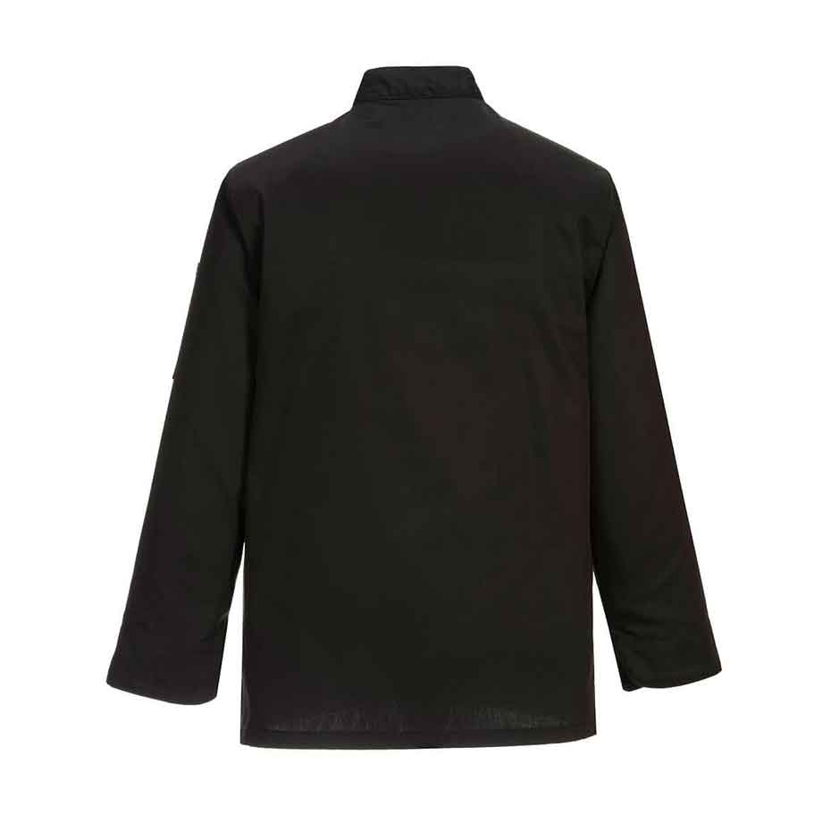 Kochjacke Somerset C834 Portwest schwarz/weiß (Gr.XS–XXXL)