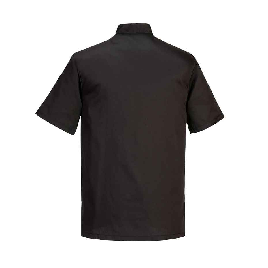 Kochjacke Kent C734 Portwest schwarz/weiß (Gr.XS–4XL)
