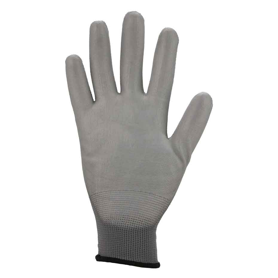 Feinstrickhandschuhe mit PU-Beschichtung Asatex 3701 grau (Gr.7-11)
