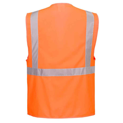 Warnweste mit Reißverschluss Berlin Executiv S476 Portwest gelb/orange (Gr.XS-7XL)