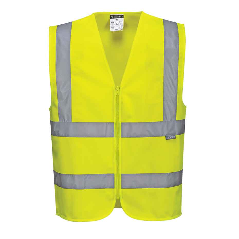 Warnweste mit Schulterreflexband C375 Portwest gelb/orange (Gr.XS-5XL)