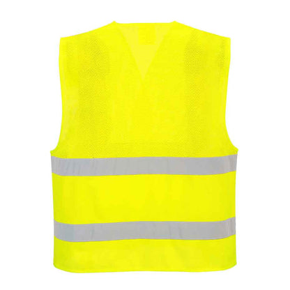 Warnschutzweste MeshAir mit 2 Reflexstreifen C494 Portwest gelb/orange (Gr.S-5XL)