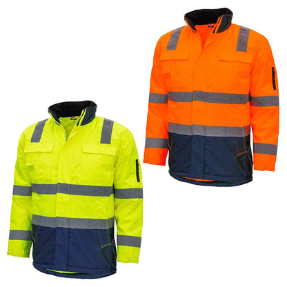 Warnschutz-Parkajacke NITRAS 7144/7145 MOTION TEX VIZ gelb/orange (Gr.XS-4XL)