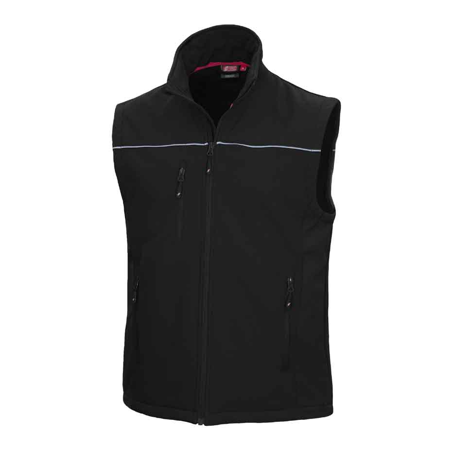 Softshellweste Nitras Motion Tex Light 310g/m² schwarz, grau, weiß (Gr.XS-5XL)