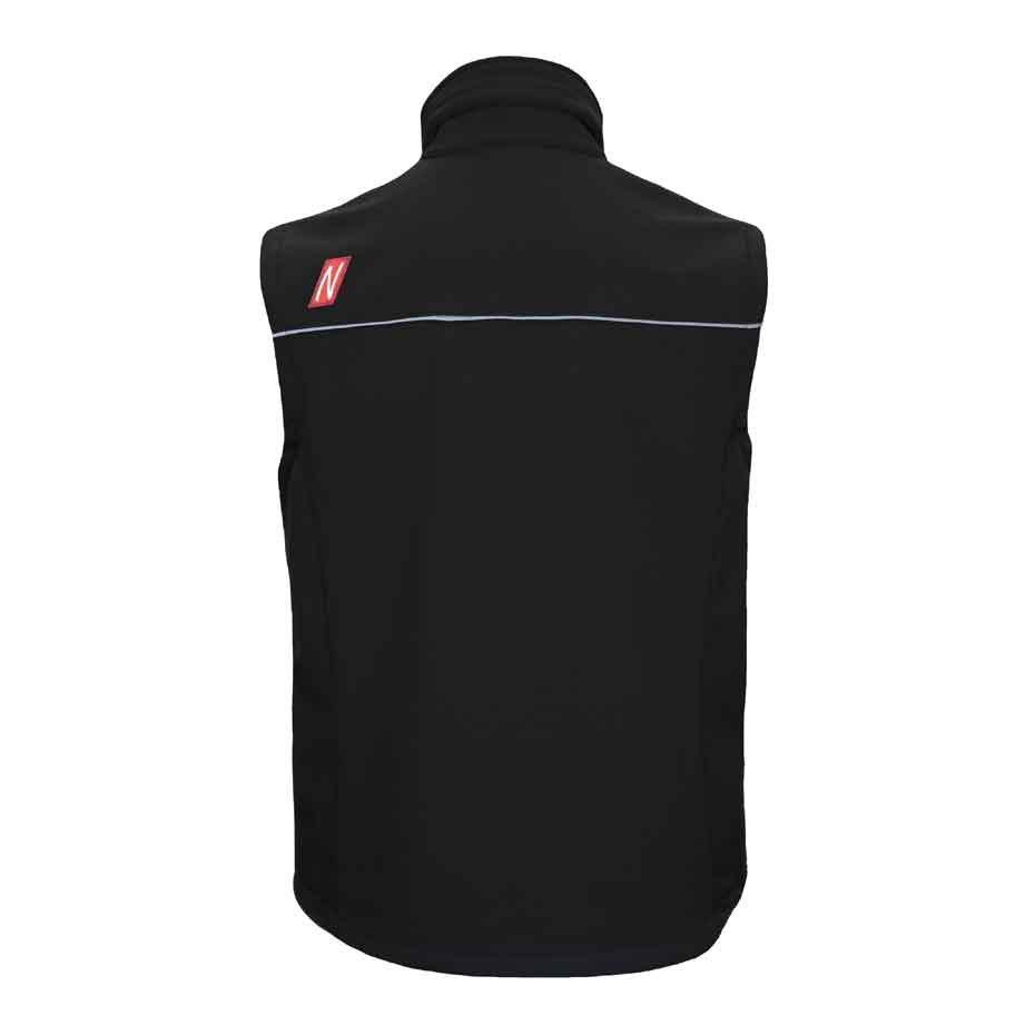Softshellweste Nitras Motion Tex Light 310g/m² schwarz, grau, weiß (Gr.XS-5XL)