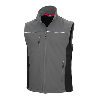 Softshellweste Nitras Motion Tex Light 310g/m² schwarz, grau, weiß (Gr.XS-5XL)