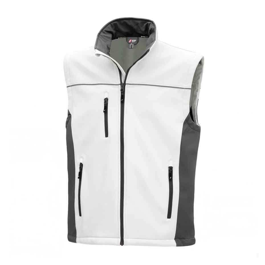 Softshellweste Nitras Motion Tex Light 310g/m² schwarz, grau, weiß (Gr.XS-5XL)