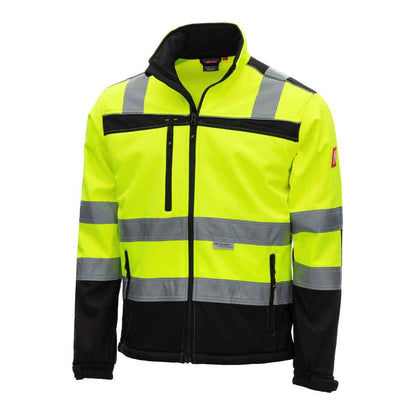 Warnschutz Softshelljacke NITRAS 7170/7171 MOTION TEX VIZ gelb/orange (Gr.S-5XL)