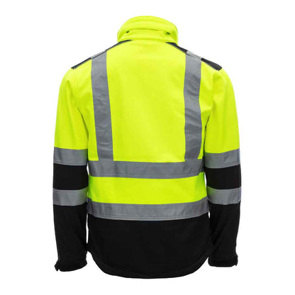 Warnschutz Softshelljacke NITRAS 7170/7171 MOTION TEX VIZ gelb/orange (Gr.S-5XL)