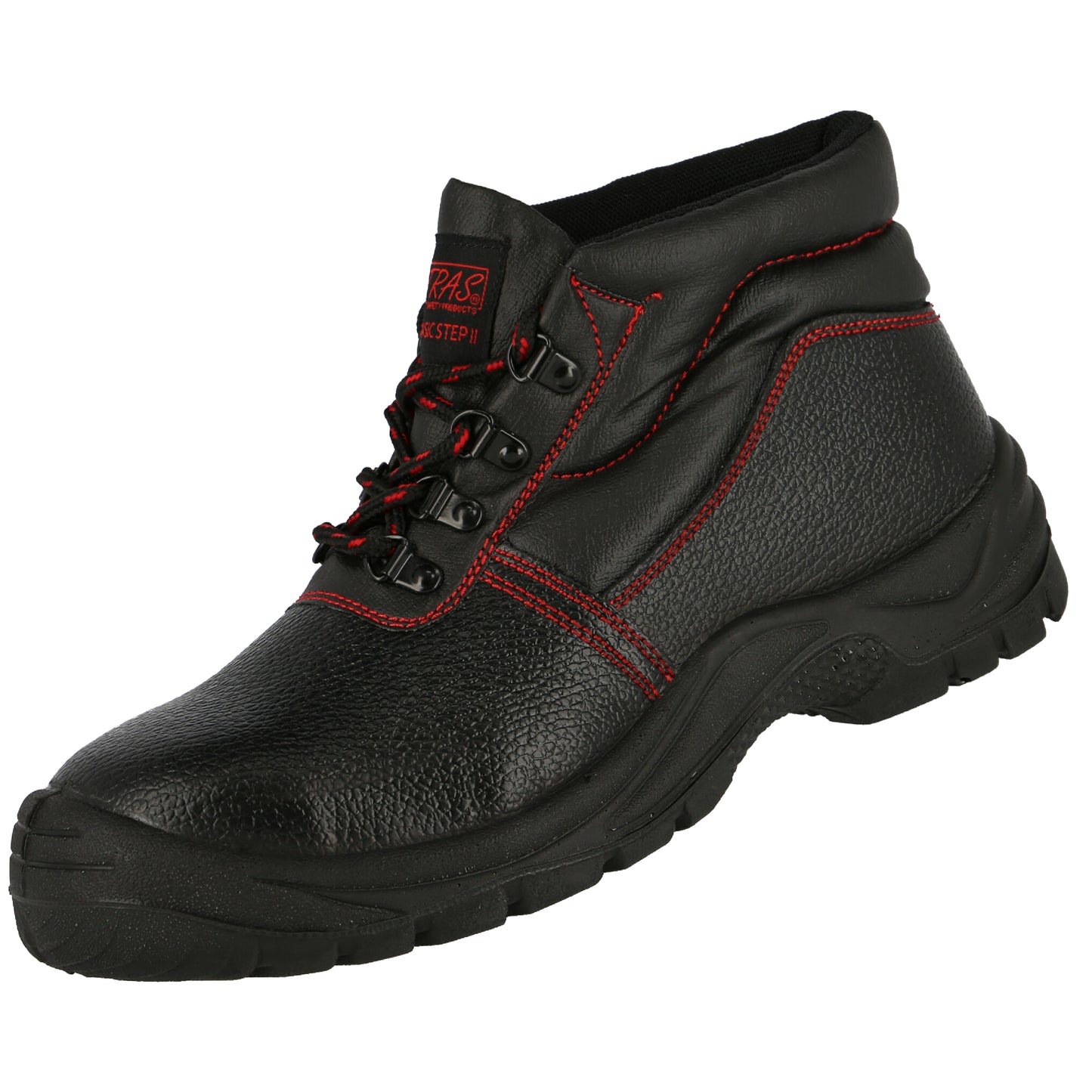 Sicherheitsstiefel S3 NITRAS 7206 BASIC STEP MID schwarz/rot (Gr.40-47)