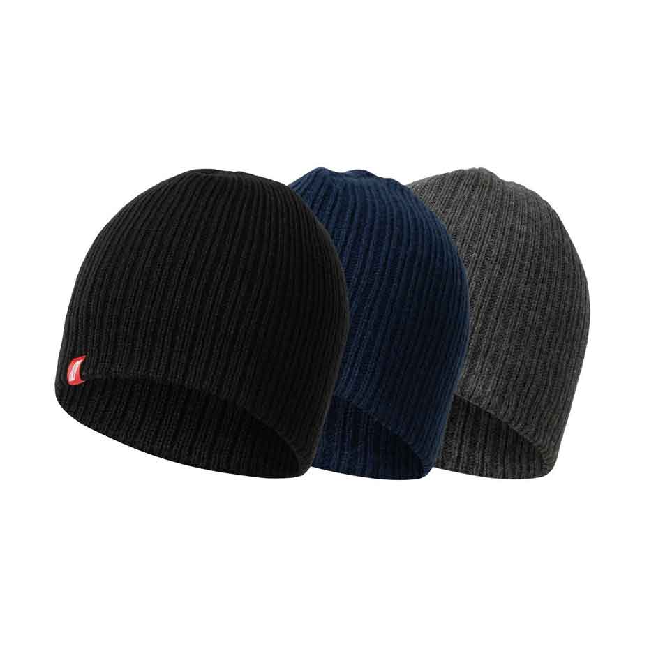 Strickmütze gefüttert Nitras 732 schwarz, marine, grau