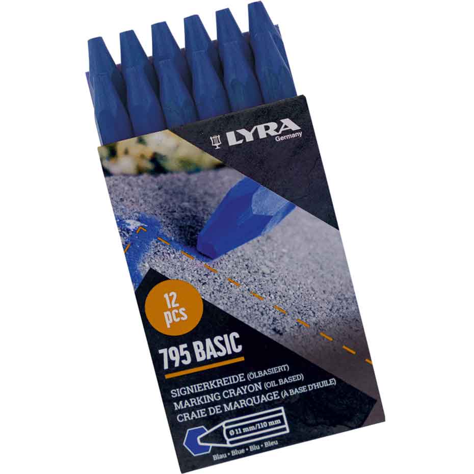 Signierkreide Lyra 795 ECONOMY sechseckig (12 Stück)