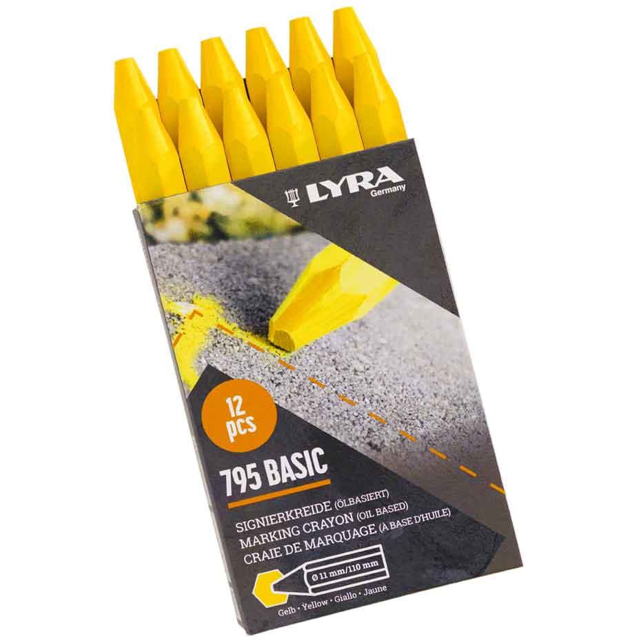 Signierkreide Lyra 795 ECONOMY sechseckig (12 Stück)