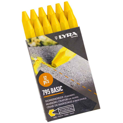 Signierkreide Lyra 795 ECONOMY sechseckig (12 Stück)