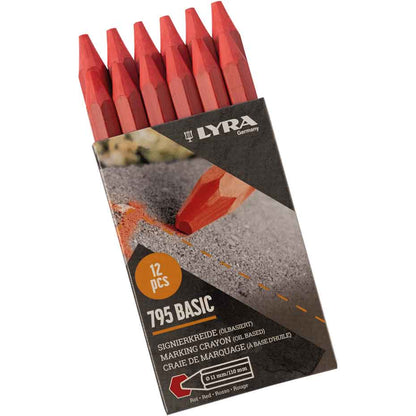 Signierkreide Lyra 795 ECONOMY sechseckig (12 Stück)