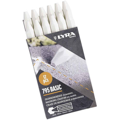 Signierkreide Lyra 795 ECONOMY sechseckig (12 Stück)