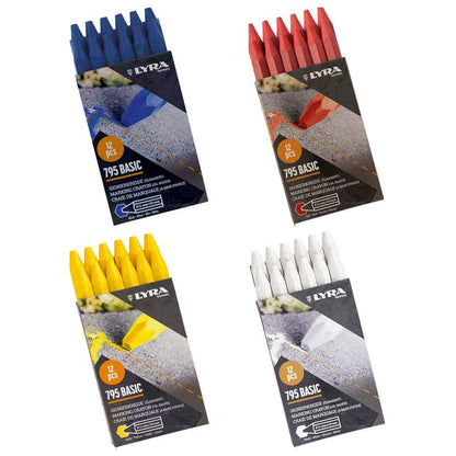 Signierkreide Lyra 795 ECONOMY sechseckig (12 Stück)