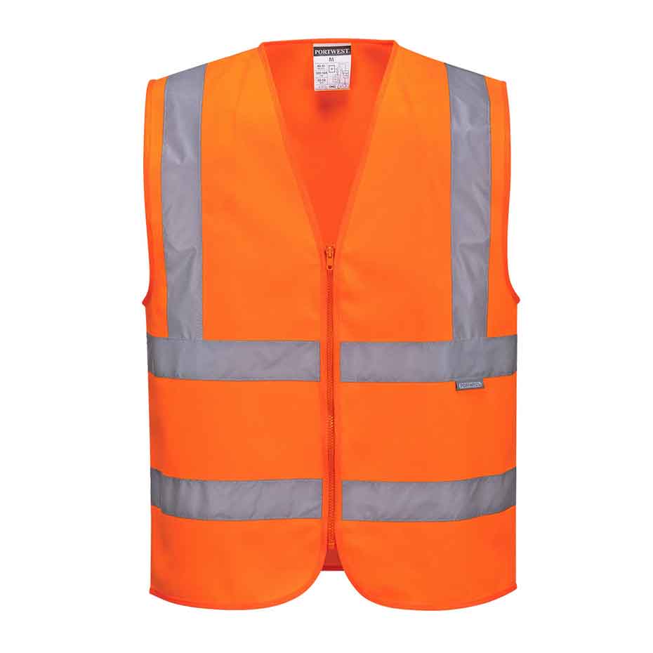 Warnweste mit Schulterreflexband C375 Portwest gelb/orange (Gr.XS-5XL)