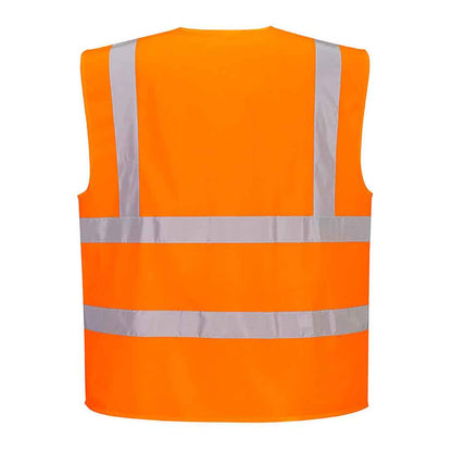 Warnweste mit Schulterreflexband C375 Portwest gelb/orange (Gr.XS-5XL)