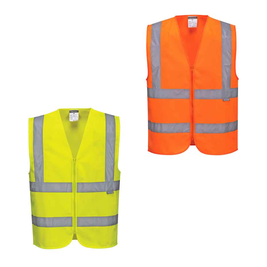 Warnweste mit Schulterreflexband C375 Portwest gelb/orange (Gr.XS-5XL)