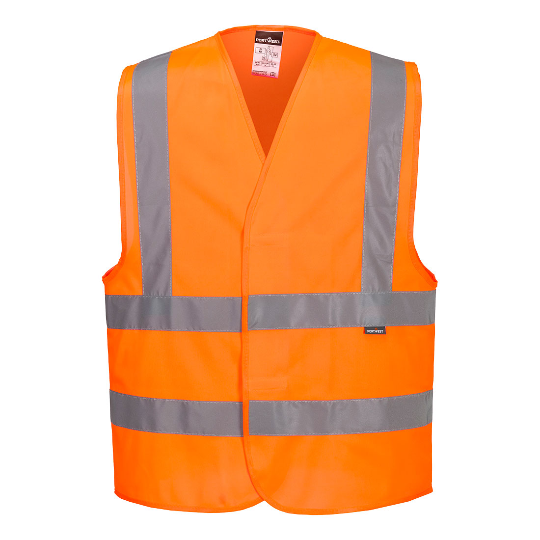 Warnschutzweste mit Schulterreflexband C470 Portwest gelb/orange (Gr.S-7XL)