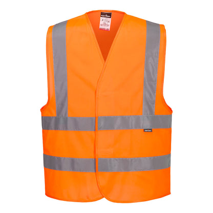 Warnschutzweste mit Schulterreflexband C470 Portwest gelb/orange (Gr.S-7XL)
