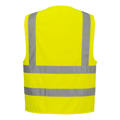 Warnschutzweste mit Schulterreflexband C470 Portwest gelb/orange (Gr.S-7XL)