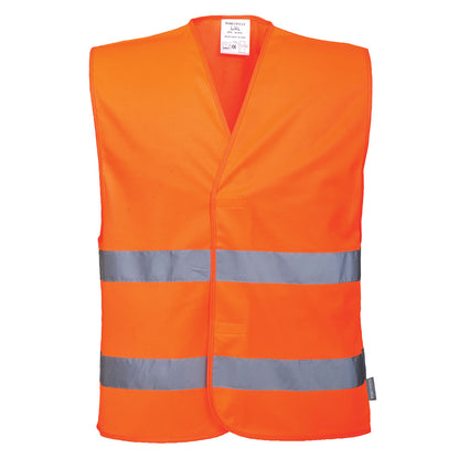 Warnschutzweste mit zwei Reflexstreifen C474 Portwest gelb/orange (Gr.S-5XL)