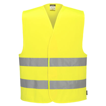 Warnschutzweste mit zwei Reflexstreifen C474 Portwest gelb/orange (Gr.S-5XL)