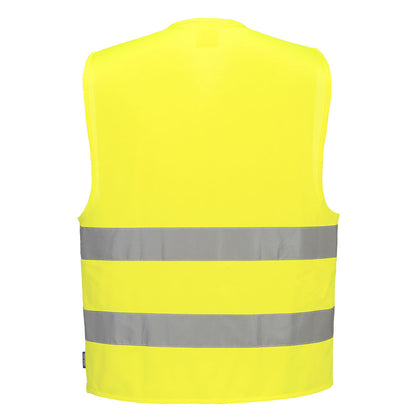 Warnschutzweste mit zwei Reflexstreifen C474 Portwest gelb/orange (Gr.S-5XL)