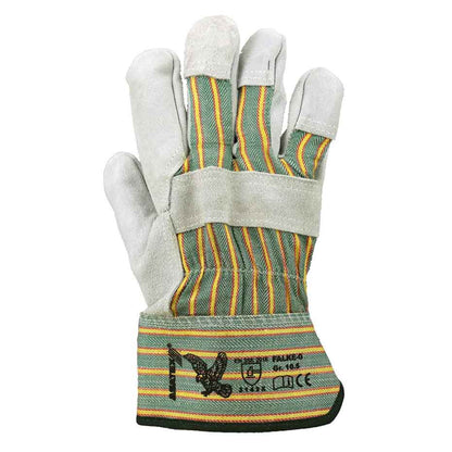 Rindspaltleder-Handschuhe Asatex FALKE G grün (Gr. 10,5)