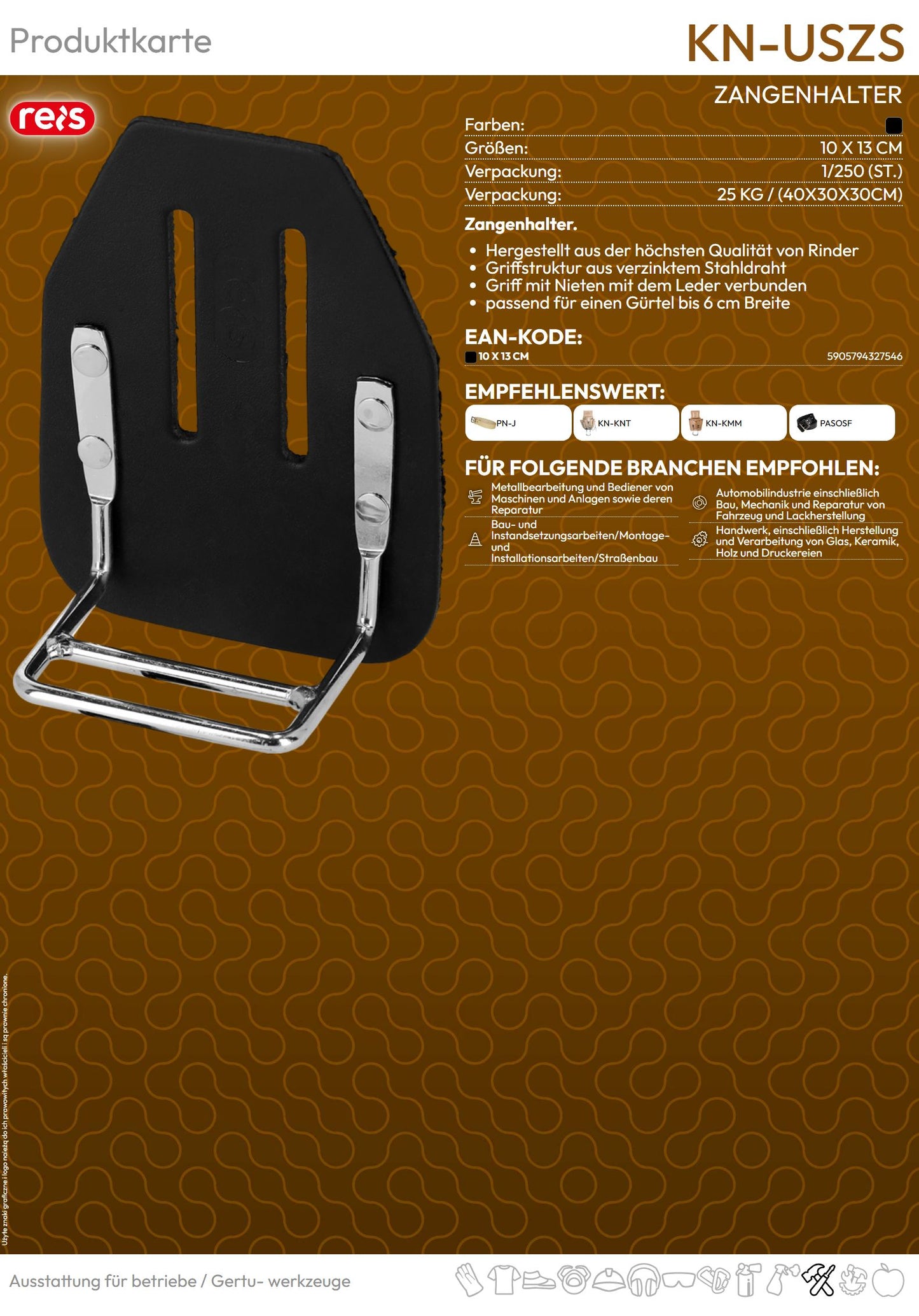 Zangenhalter schwarz