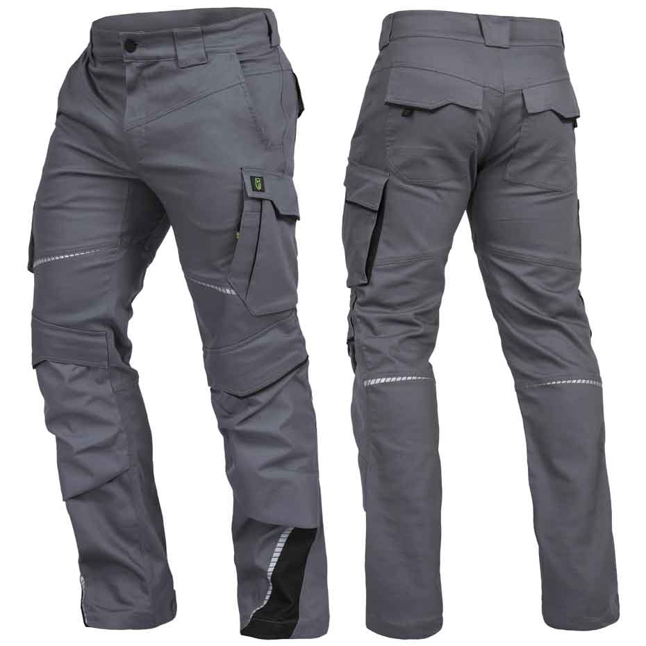 Leibwächter Herren Bundhose FLEXH24 Flex Line grau (Gr.46-60)
