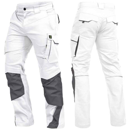 Leibwächter Herren Bundhose FLEXH24 Flex Line weiß/grau (Gr.46-60)