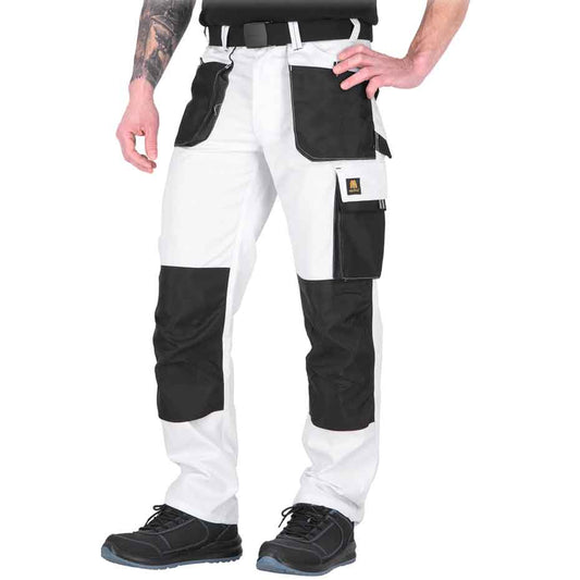 Arbeitshose OGRIFOX 260 g/m² weiß/schwarz/grau (Gr.46-60)