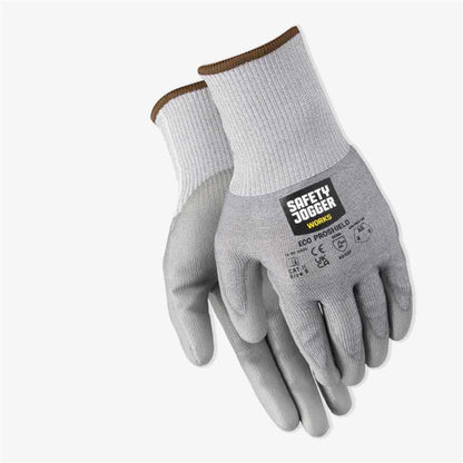 12 Paar Schnittschutzhandschuhe mit Polyurethan-Beschichtung SJ SHIELD grau (Gr. 8-11)