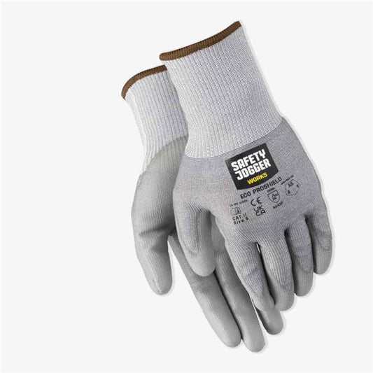12 Paar Schnittschutzhandschuhe mit Polyurethan-Beschichtung SJ SHIELD grau (Gr. 8-11)