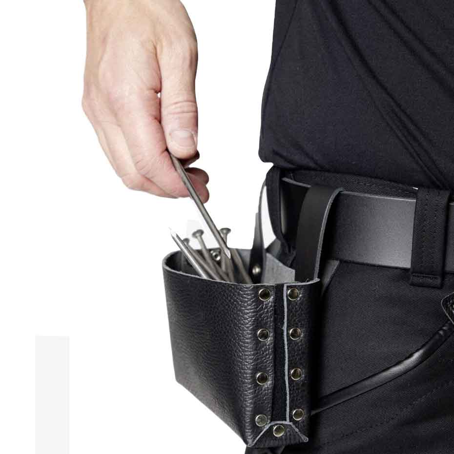 FHB Nageltasche mit offenem Fach 89300 STEFAN schwarz