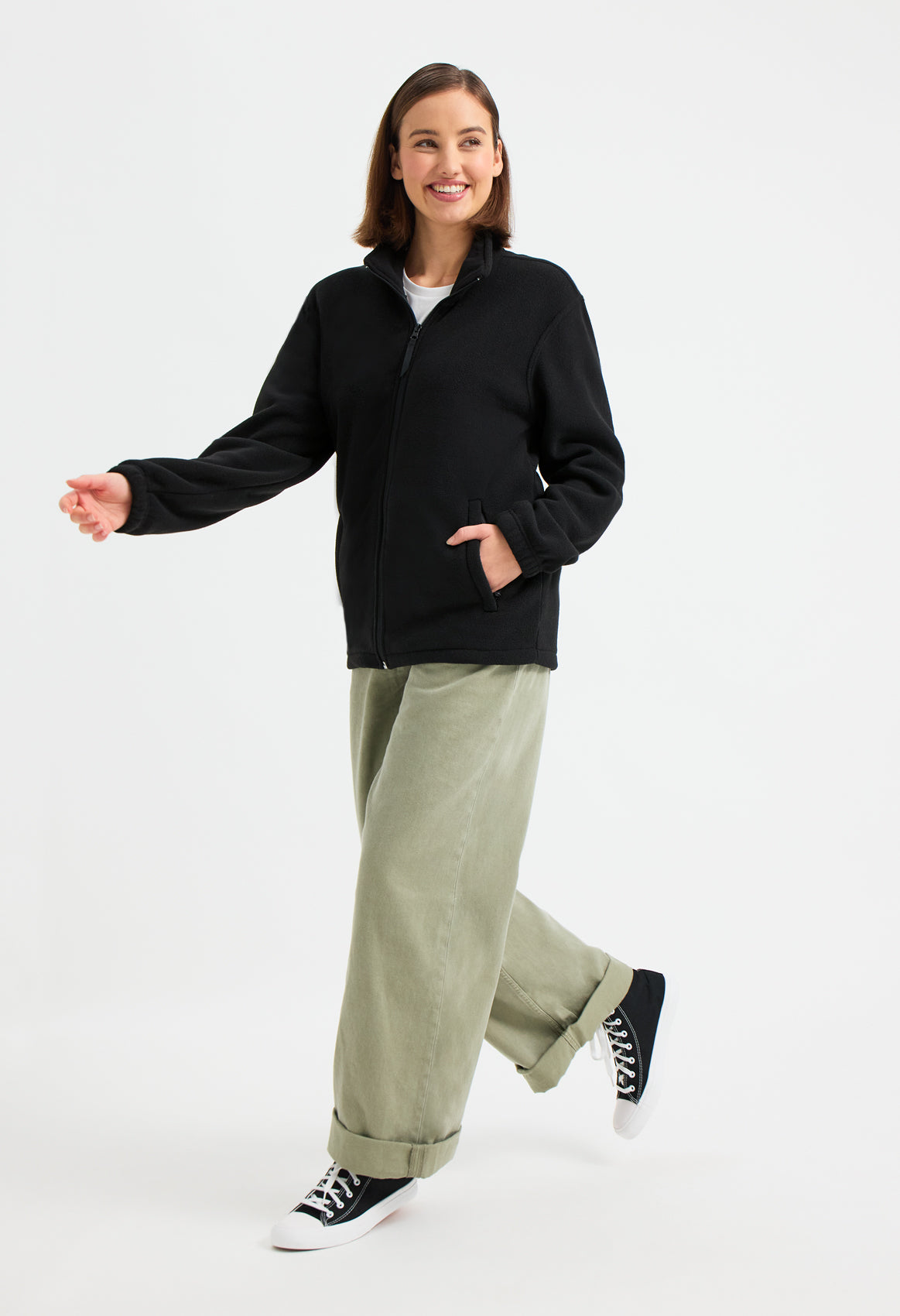 Fleecejacke UX5 Uneek 280g/m² schwarz(Gr.XS-4XL)