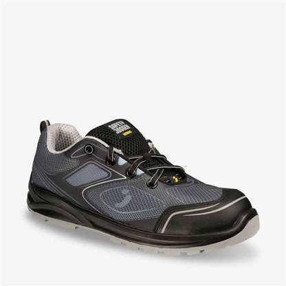Sportlicher ESD Sicherheitsschuh CADOR S1 P grau/schwarz (Gr.35-48)