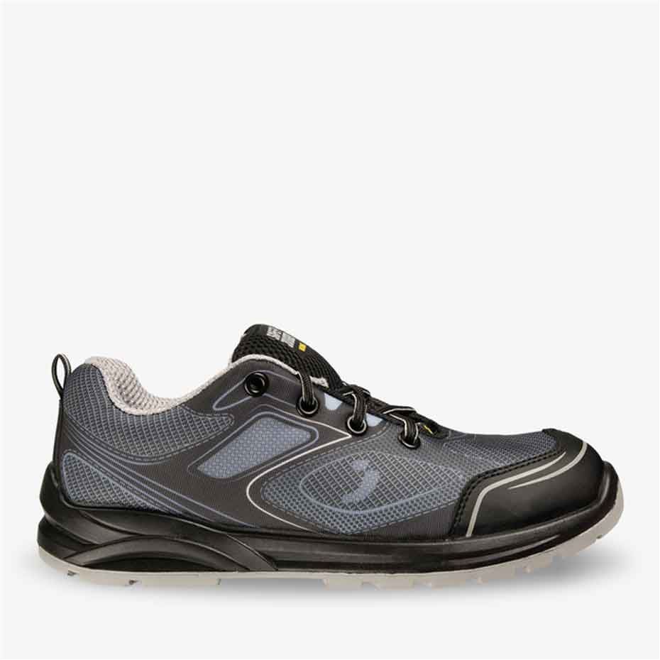 Sportlicher ESD Sicherheitsschuh CADOR S1 P grau/schwarz (Gr.35-48)