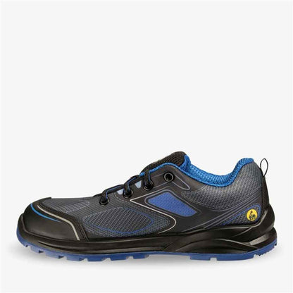 Sportlicher ESD Sicherheitsschuh CADOR S1 P blau/schwarz (Gr.35-48)