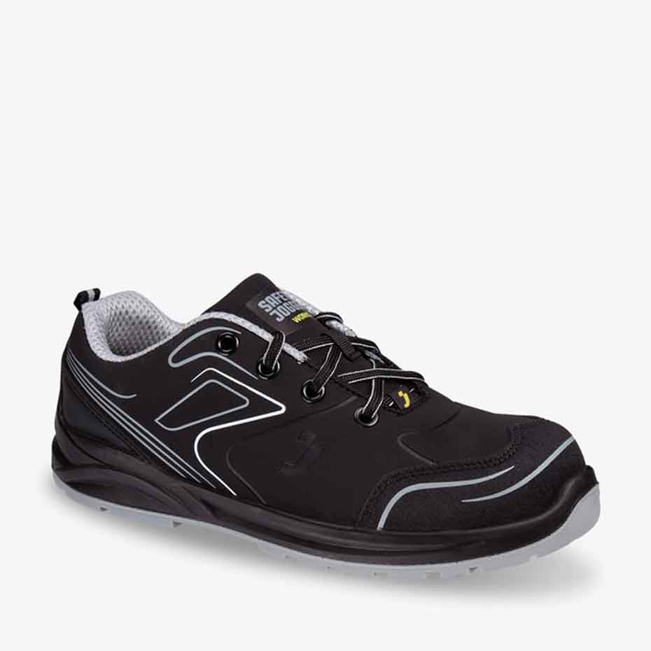 Sportlicher halber ESD Sicherheitsschuh CADOR S3 LOW schwarz (Gr.40-47)