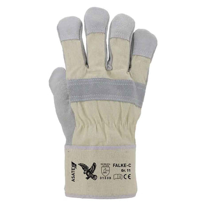 Rindspaltlederhandschuhe Asatex FALKE C natur (Gr. 11)